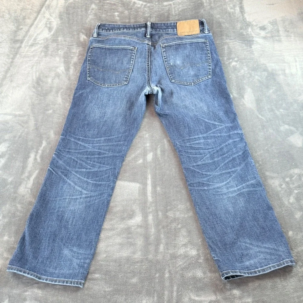 American Eagle‎ Mens Original Bootcut Jeans Dark Wash 32x30 Stretch Denim